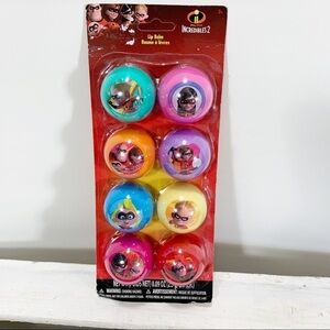 Disney Pixar The Incredibles 2 Lip Balm  Set of 8